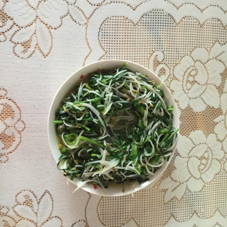 韭菜炒豆芽菜