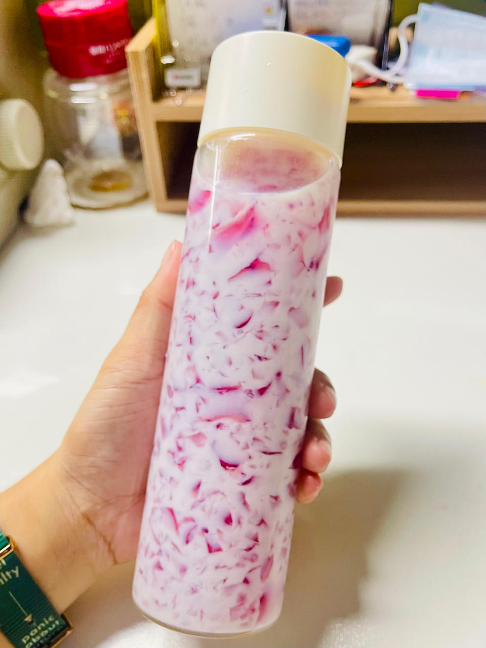 夏日特饮—5款可以吸的水果冻撞奶，白凉粉的N种可能