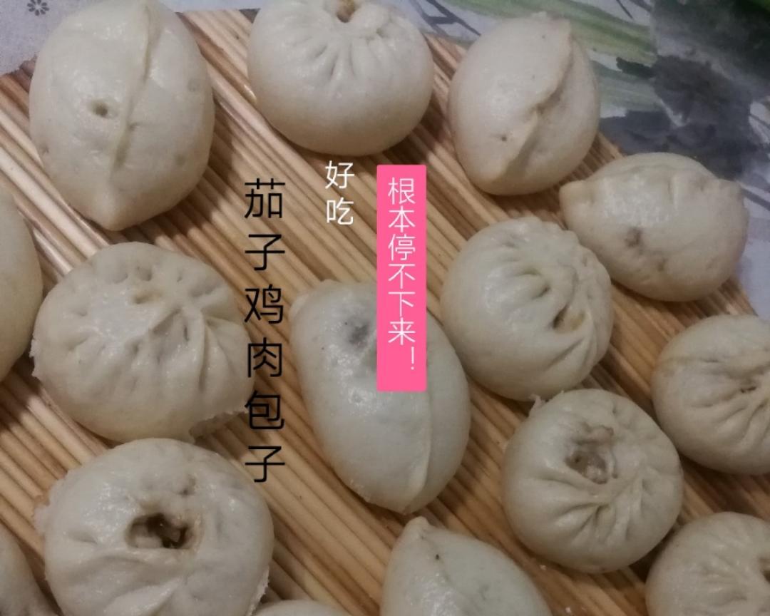 茄子鸡肉包子的做法