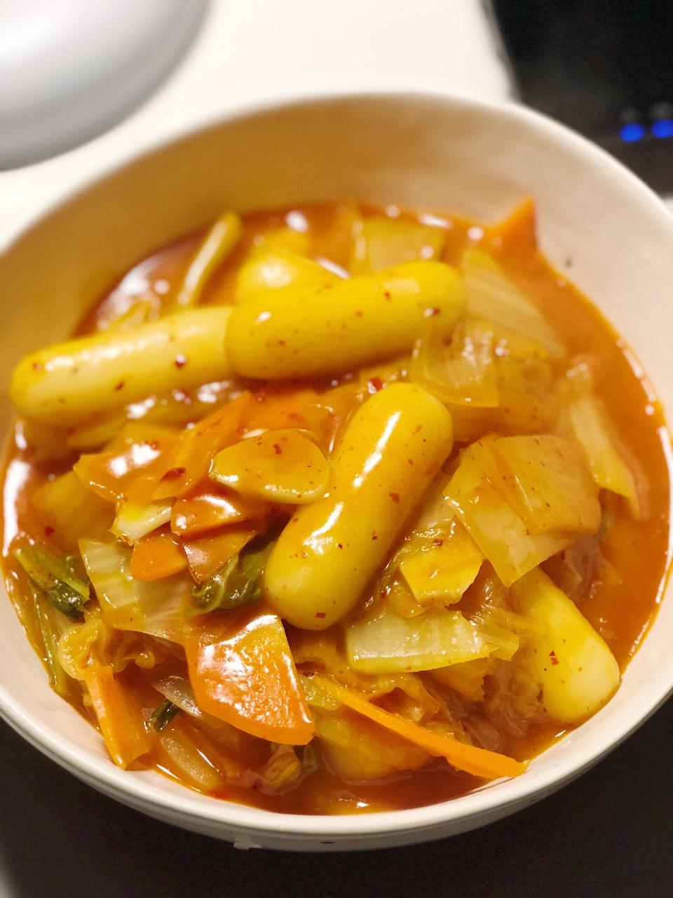 韩式辣炒年糕（or网红芝士套路之芝心年糕）