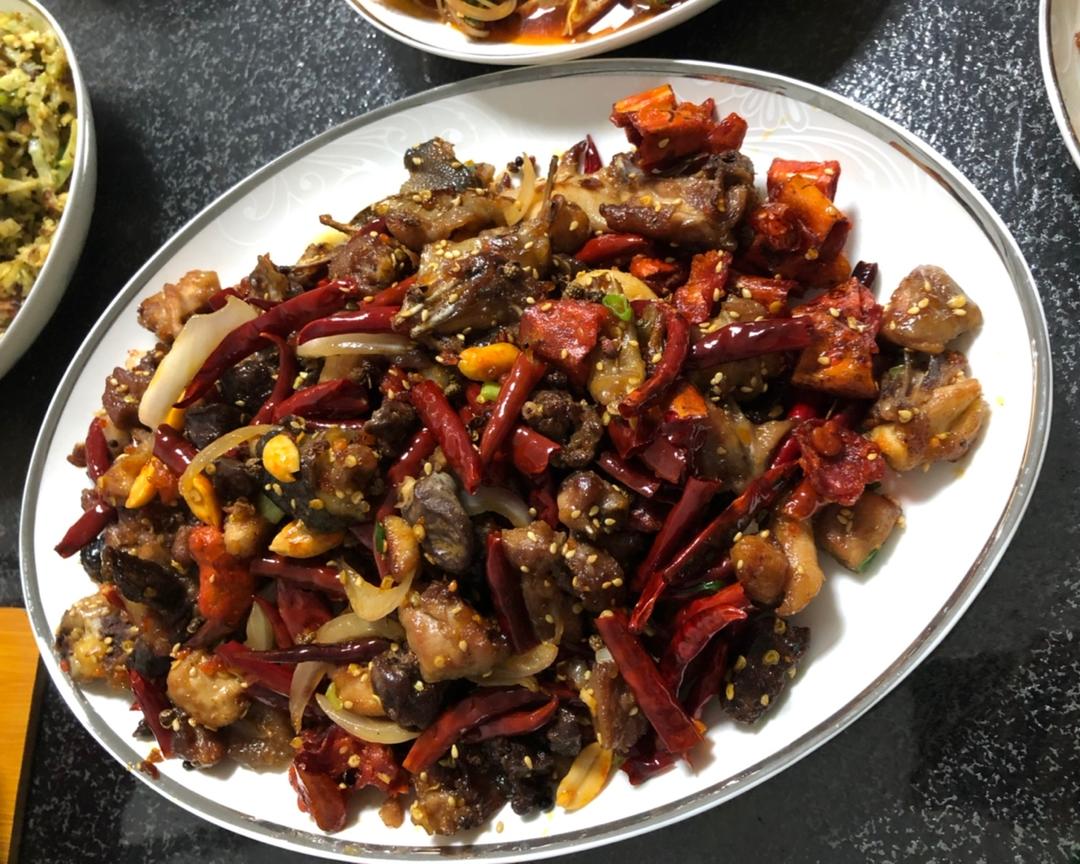 香辣干煸鸡的做法