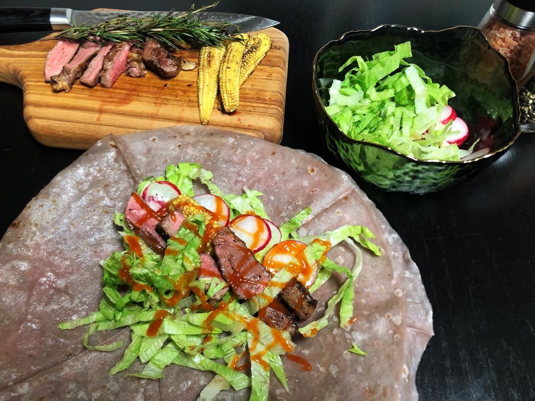 不一样的健康牛肉卷饼