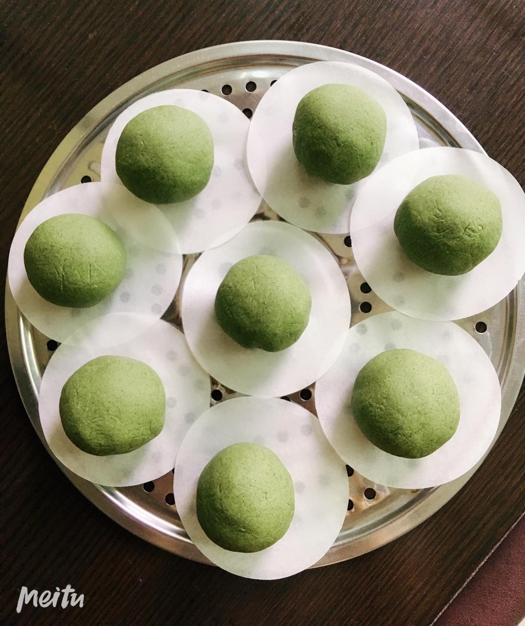 《Tinrry+》咸蛋黄肉松青团+红豆沙青团