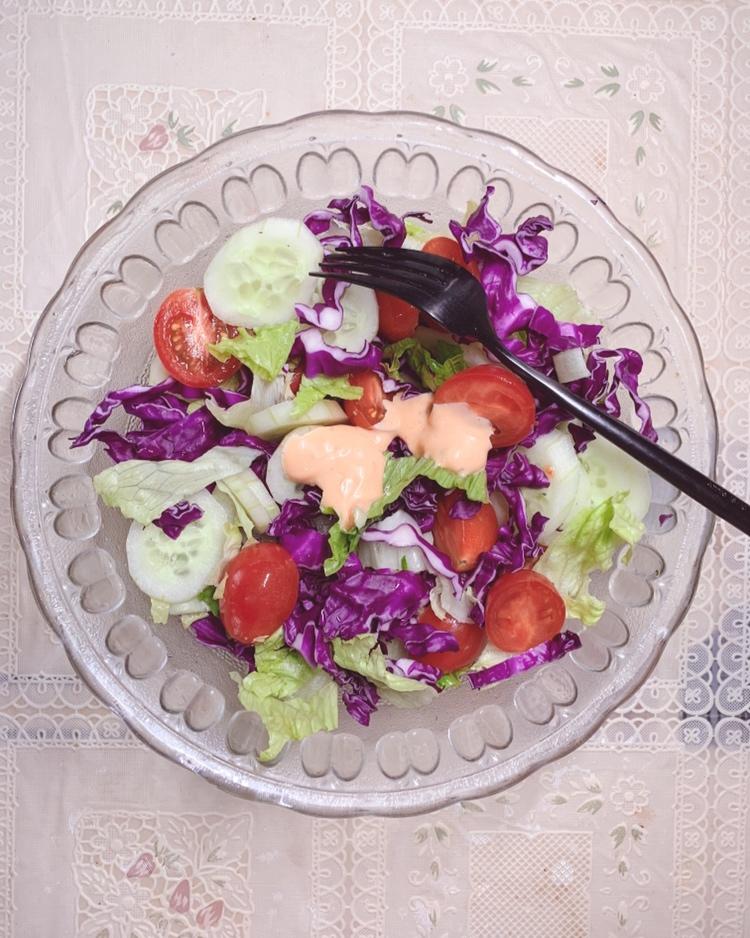 健康蔬菜水果沙拉 Healthy Veggie Fruit Salad with Pasta