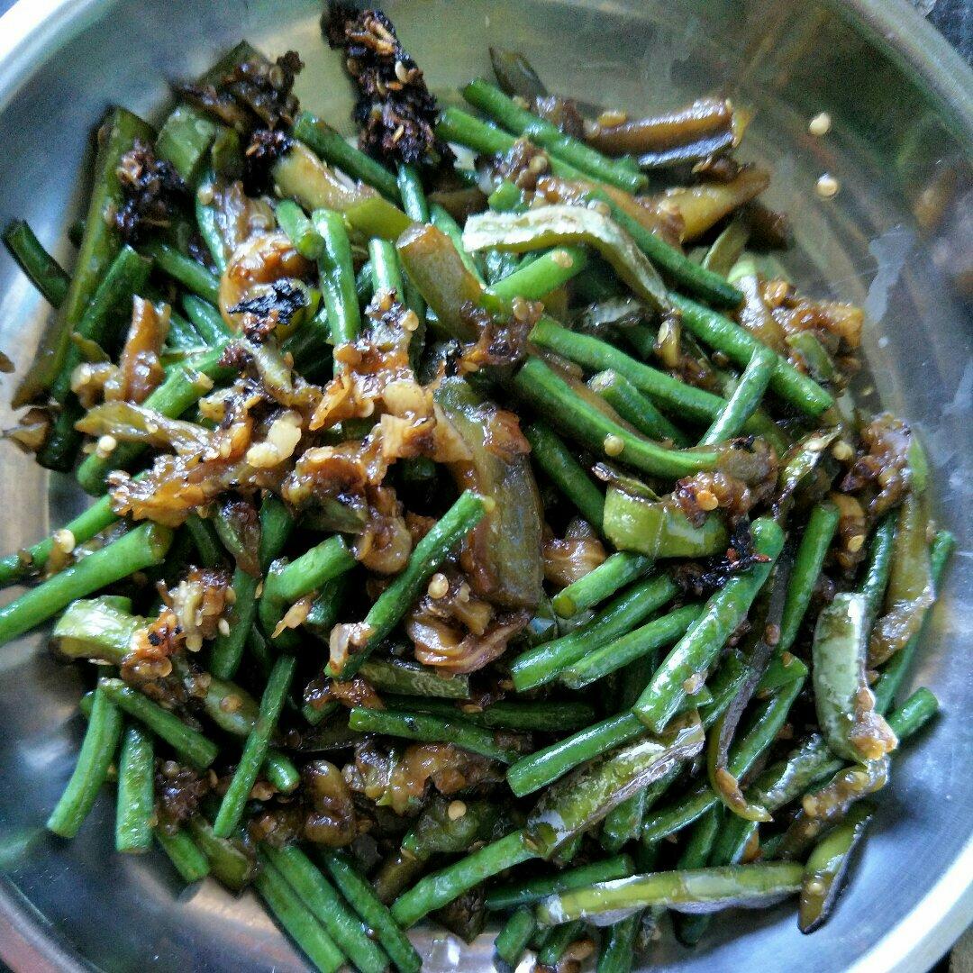 茄子炒豆角（改良版 健康少油）