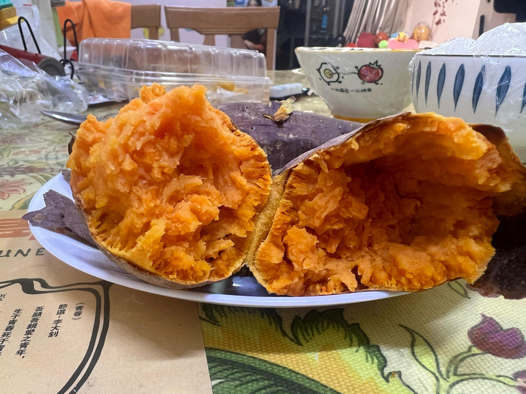 空气炸锅烤红薯(超级简单)