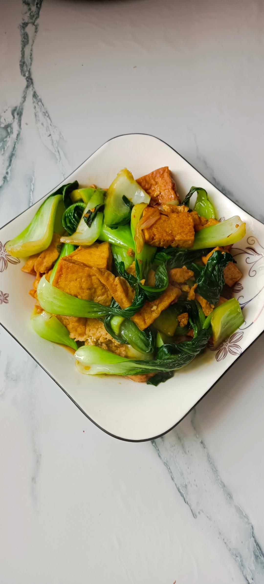 青菜炒豆腐
