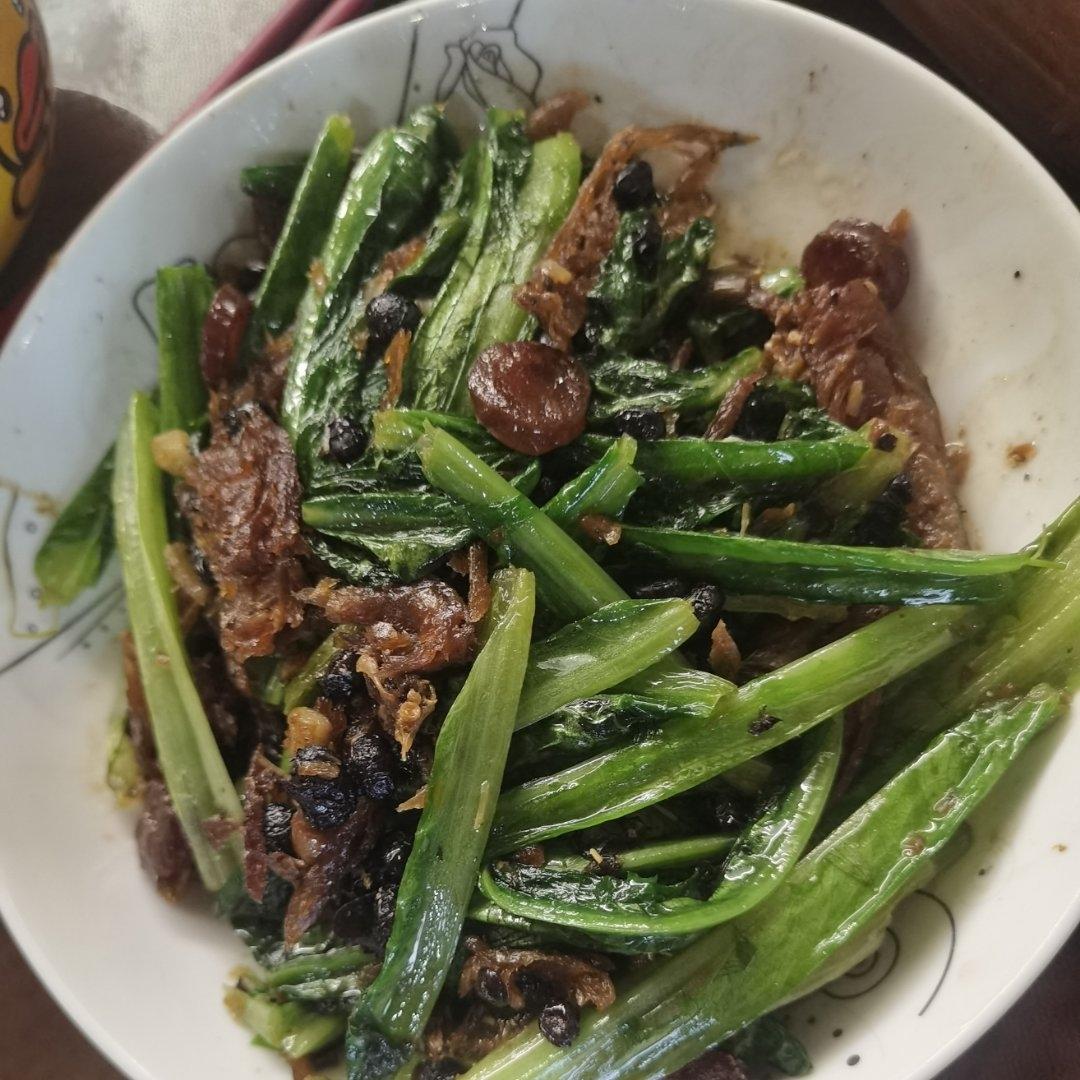 一人食｜豆豉鲮鱼油麦菜🥬有鱼有肉还有菜最重要的是低脂
