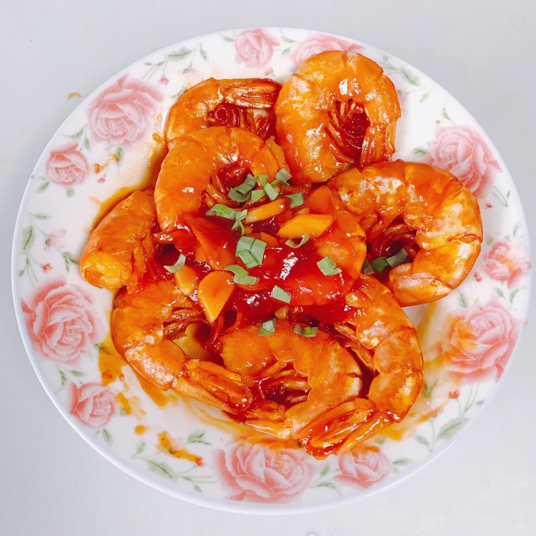 【中餐厅】晓明的即兴茄汁大虾『多图详解』