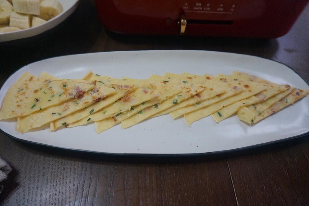 培根香葱鸡蛋饼