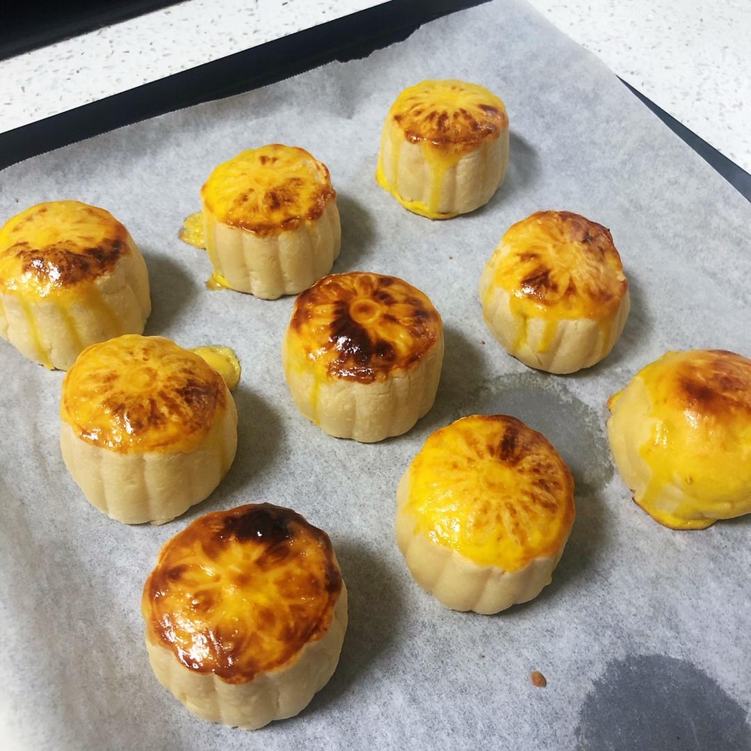 流心奶黄月饼（无吉士粉/转化糖浆版本）【曼食慢语】