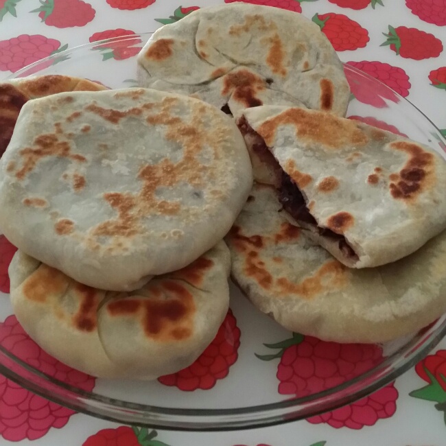 xixi老爹做的豆沙饼