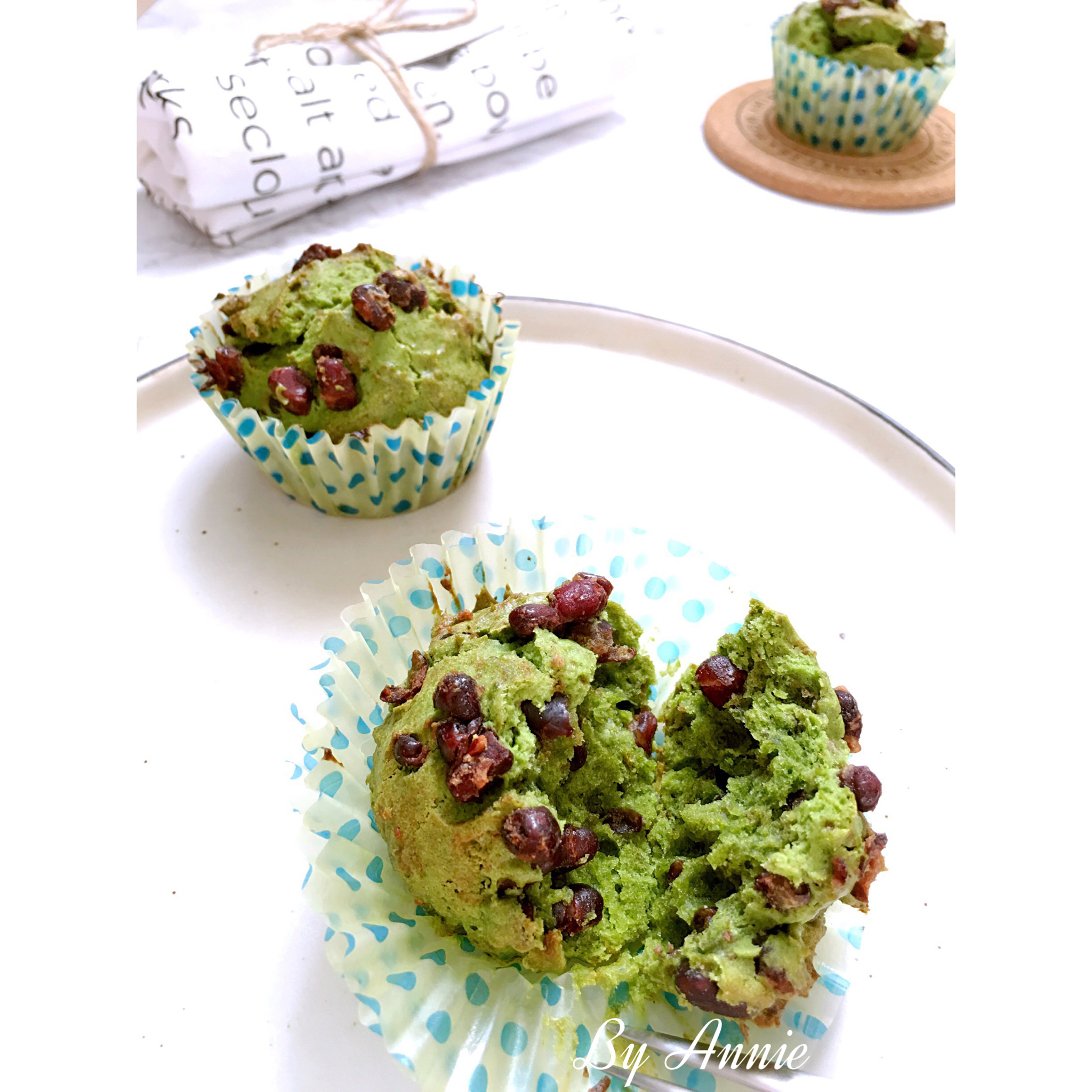 蜜豆核桃抹茶muffin