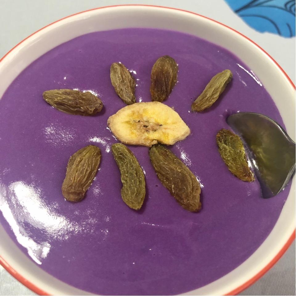 减肥营养早餐紫薯奶昔