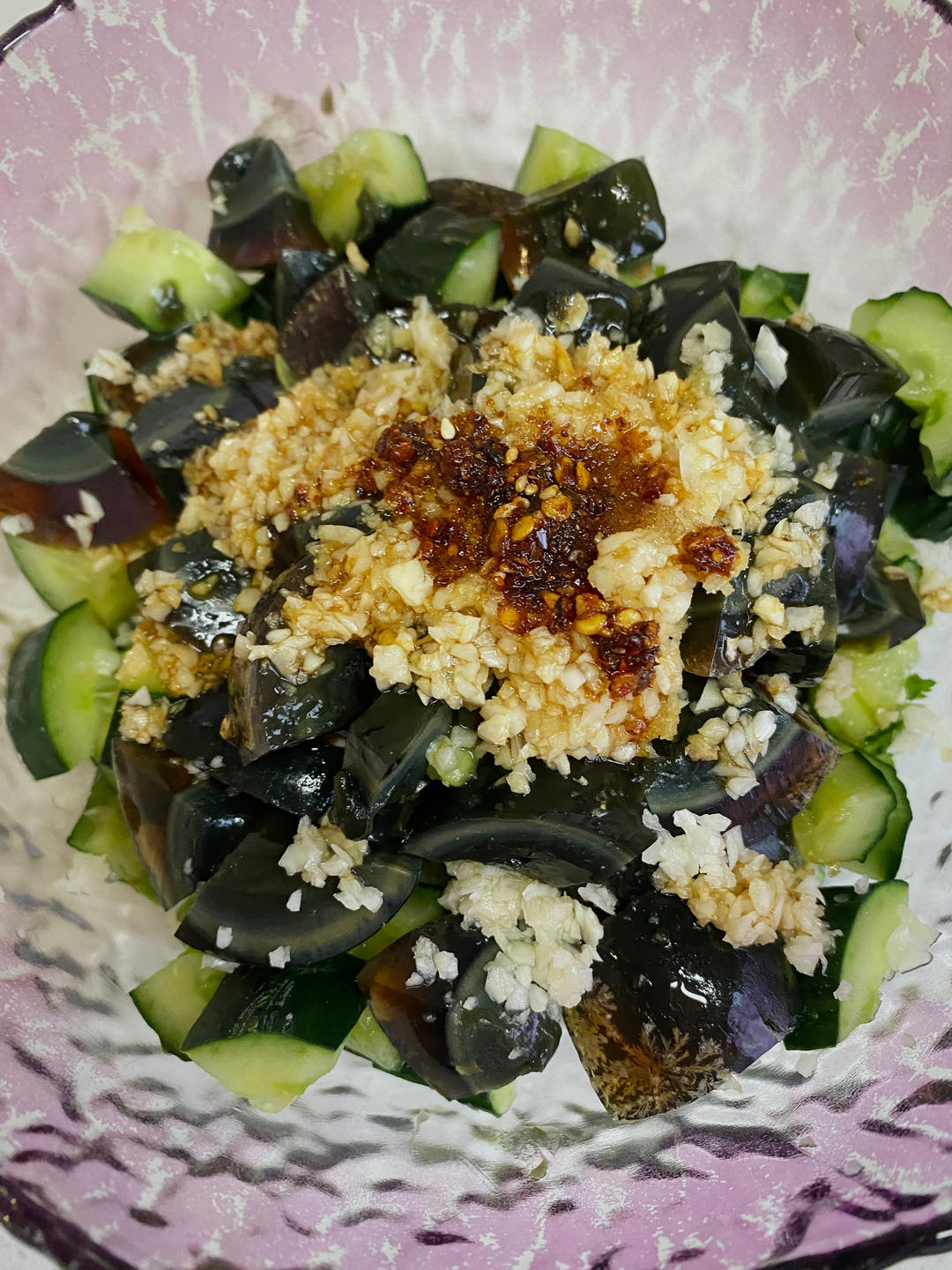 一看就会的‼️凉拌松花蛋黄瓜㊙️好简单