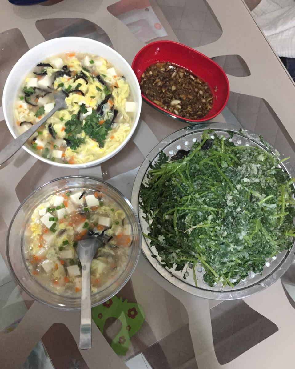 堂妈小厨—蒸茼蒿