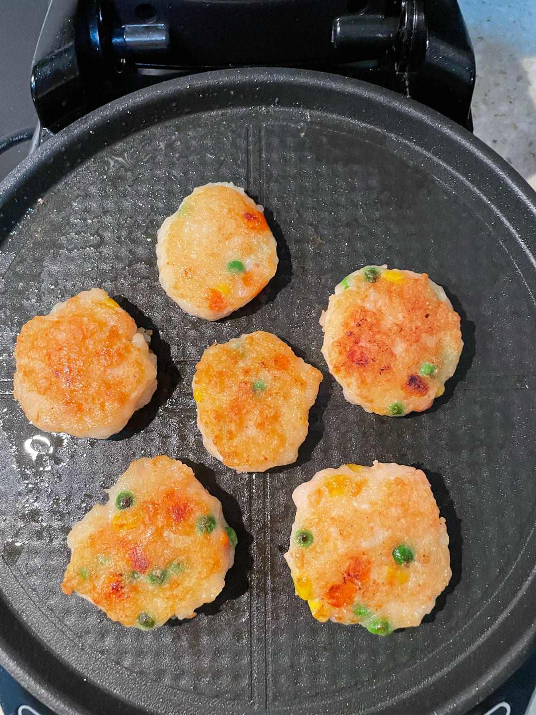 孩子超爱吃的时蔬鲜虾饼，补钙长高高‼️