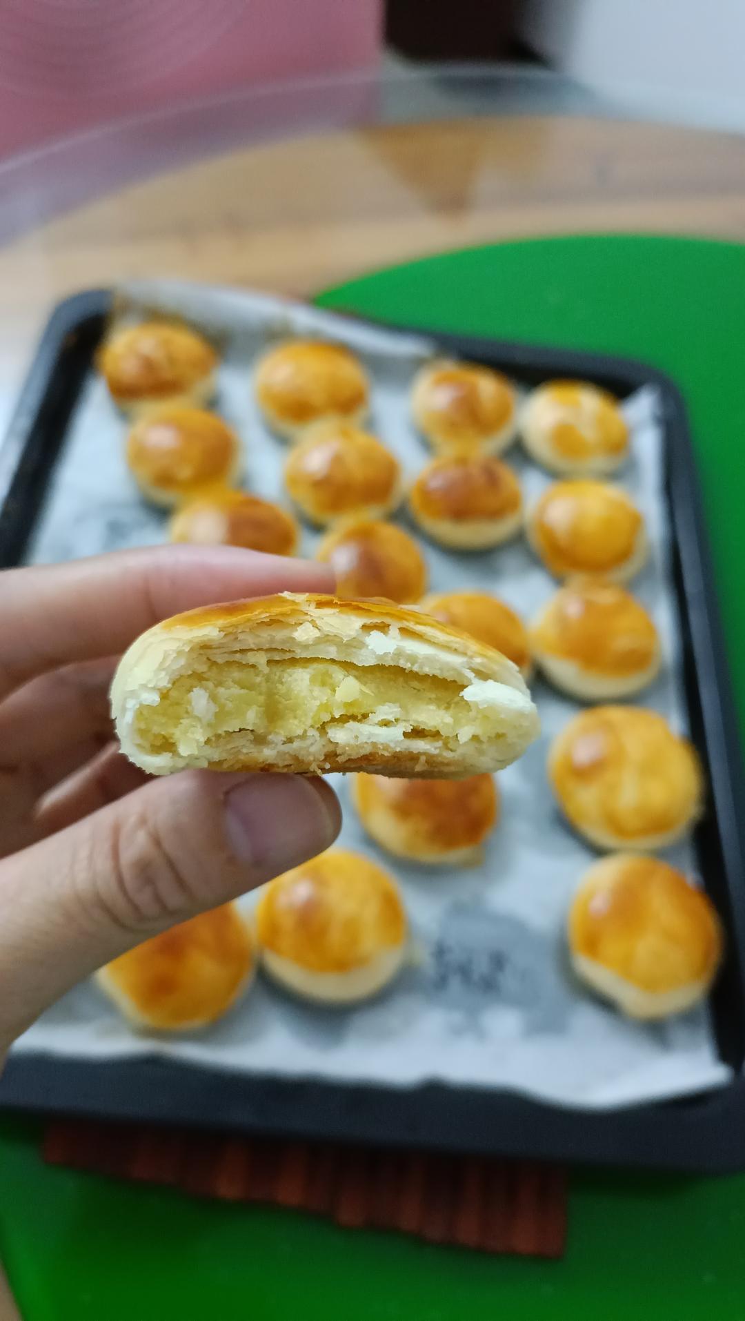 酥皮绿豆饼