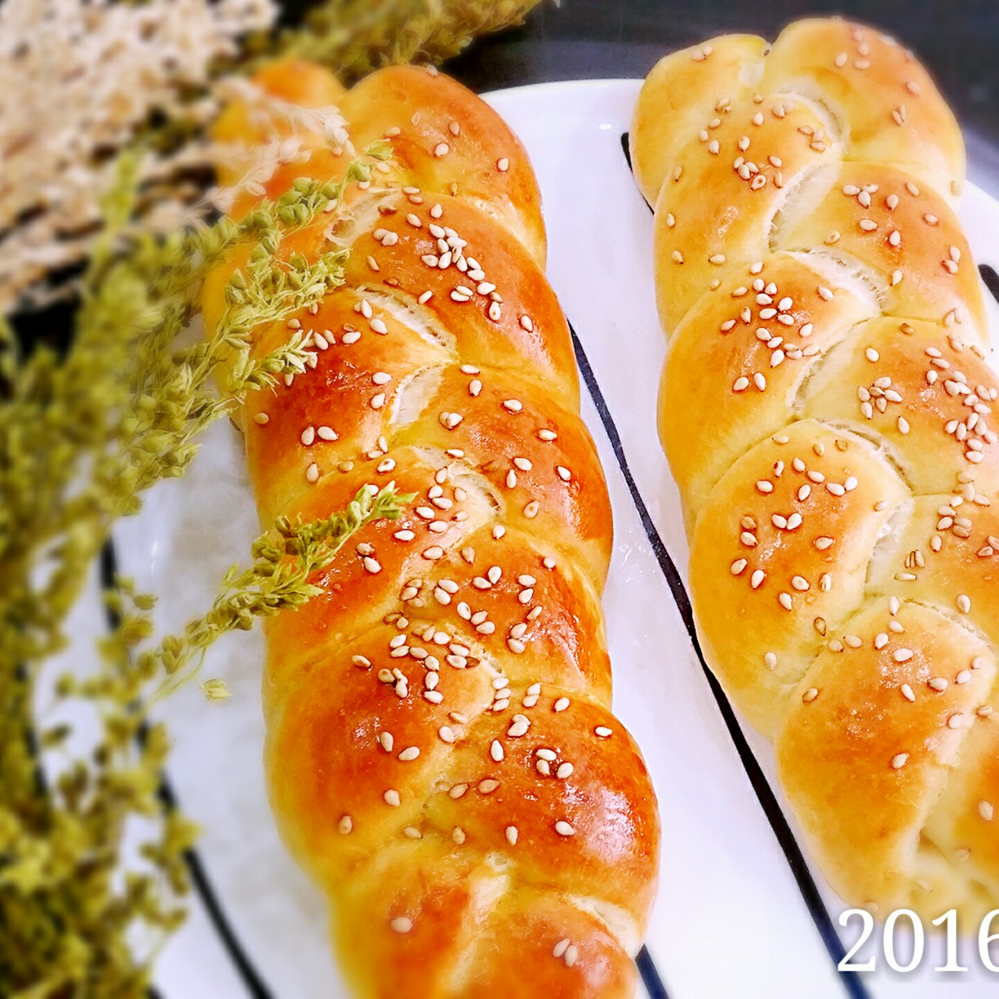 酸奶辫子面包（一次发酵）