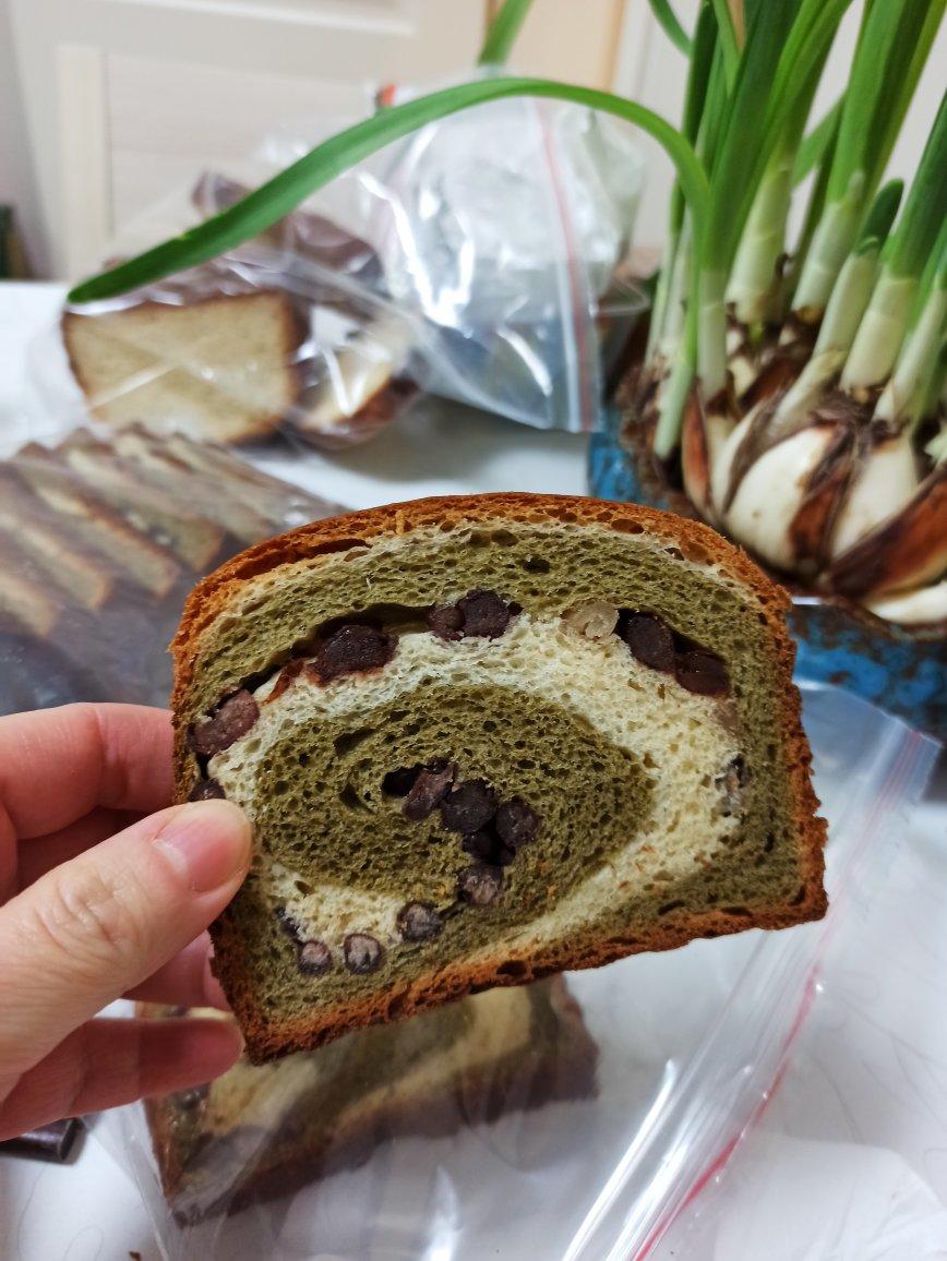 抹茶蜜豆吐司