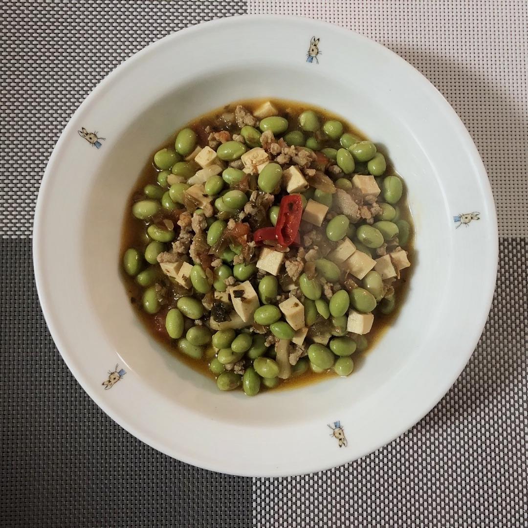 超级下饭的肉沫青豆