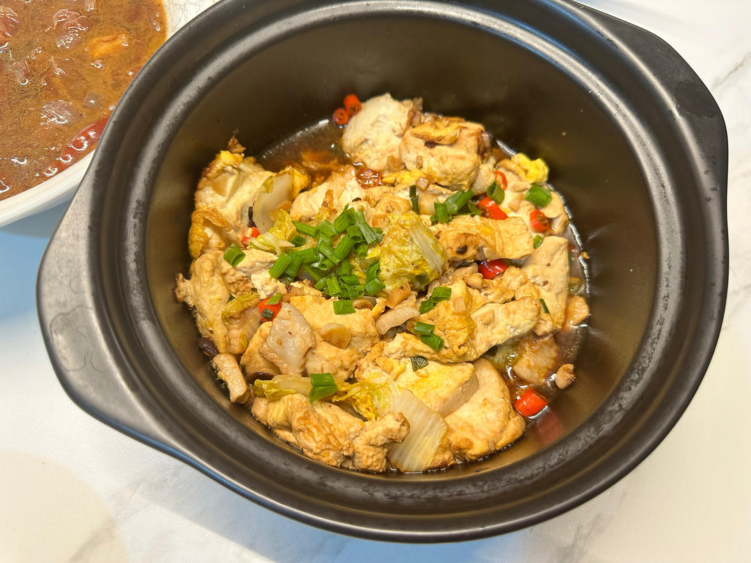 白菜豆腐煲