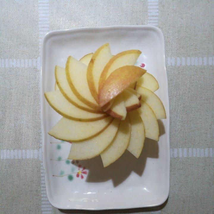 漩涡苹果摆盘
