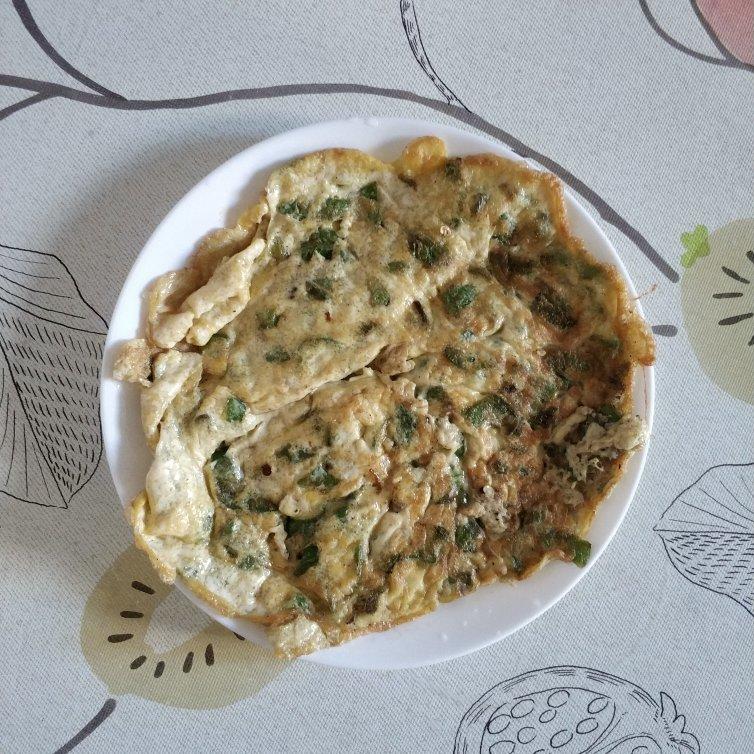 青椒鸡蛋饼