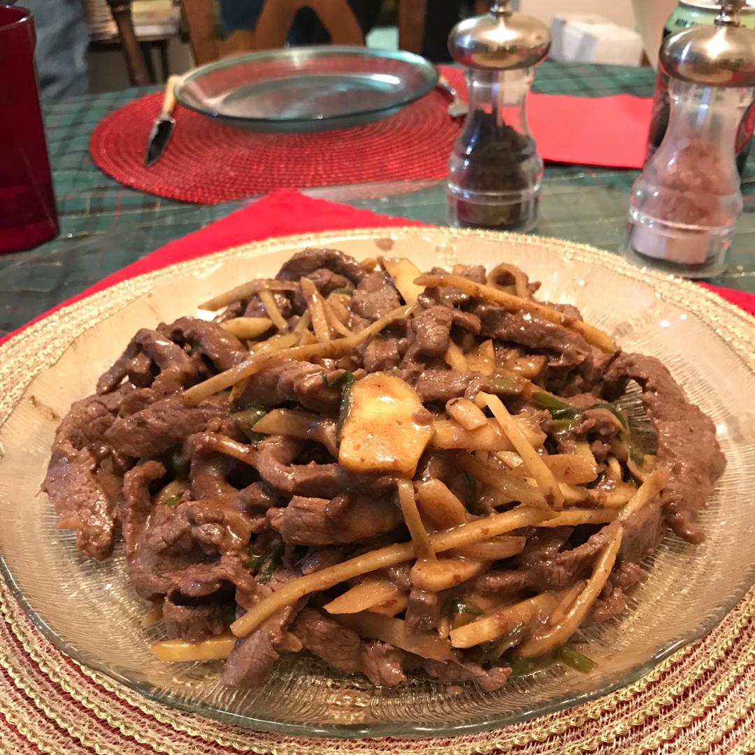 新姜炒牛肉