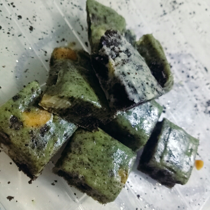 原味＆抹茶奥利奥牛轧糖的做法 步骤8