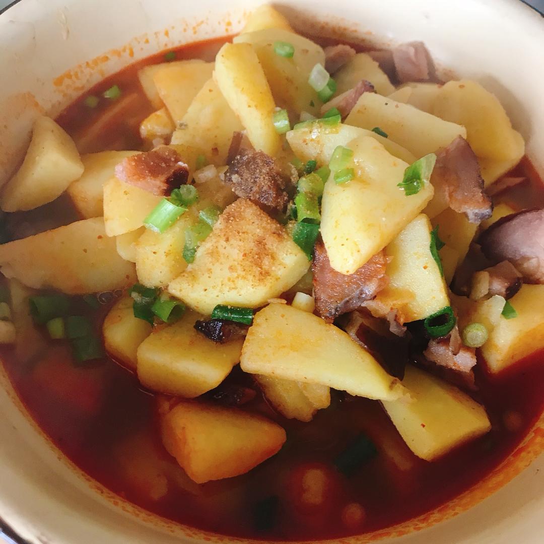 酸辣土豆肉末汤