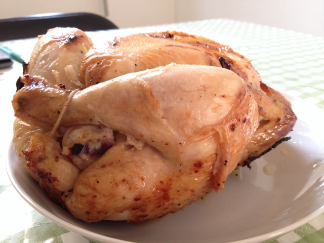 罗勒香烤鸡