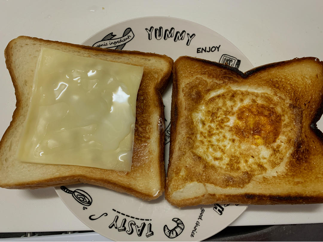 平底锅版吐司蛋🍳