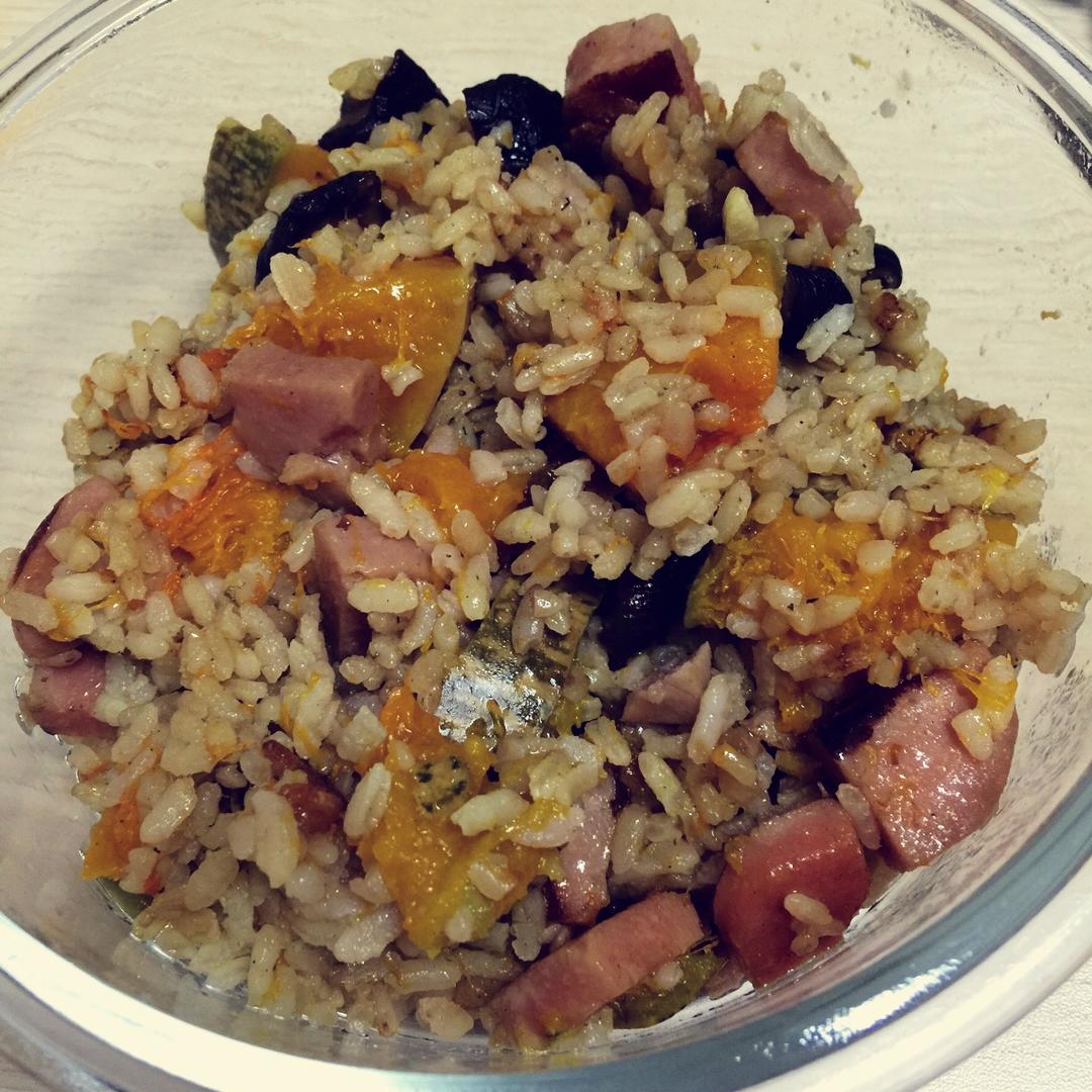 美味到不行的南瓜饭