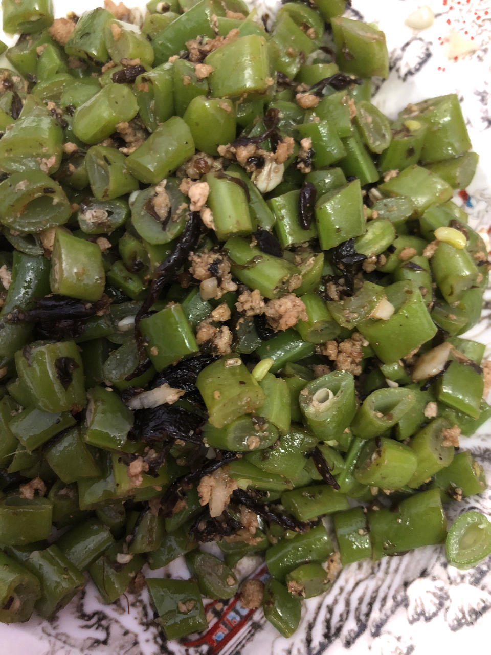 榄菜肉末四季豆