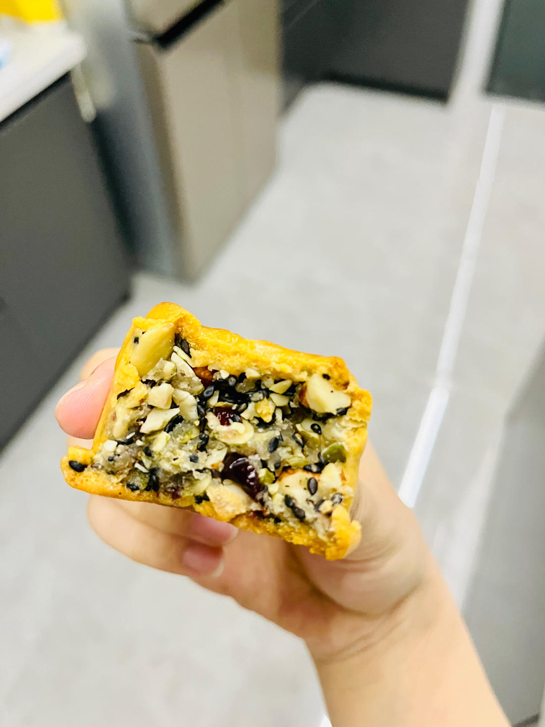 ❗️五仁🥮月饼馅—制作简单快手，口感好，回油快