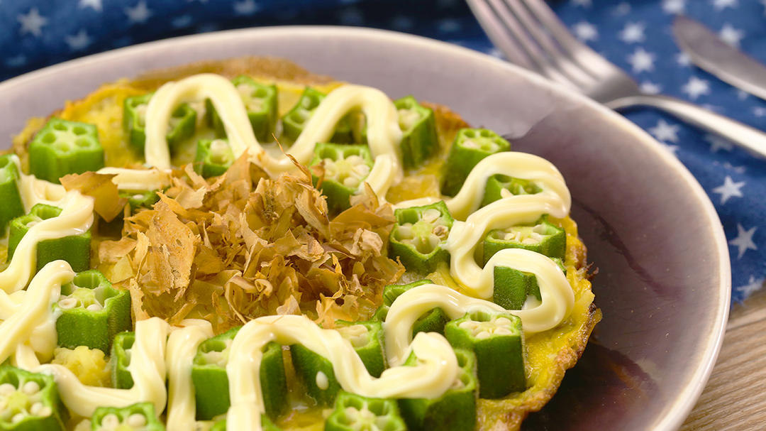 秋葵鸡蛋土豆饼｜太阳猫早餐