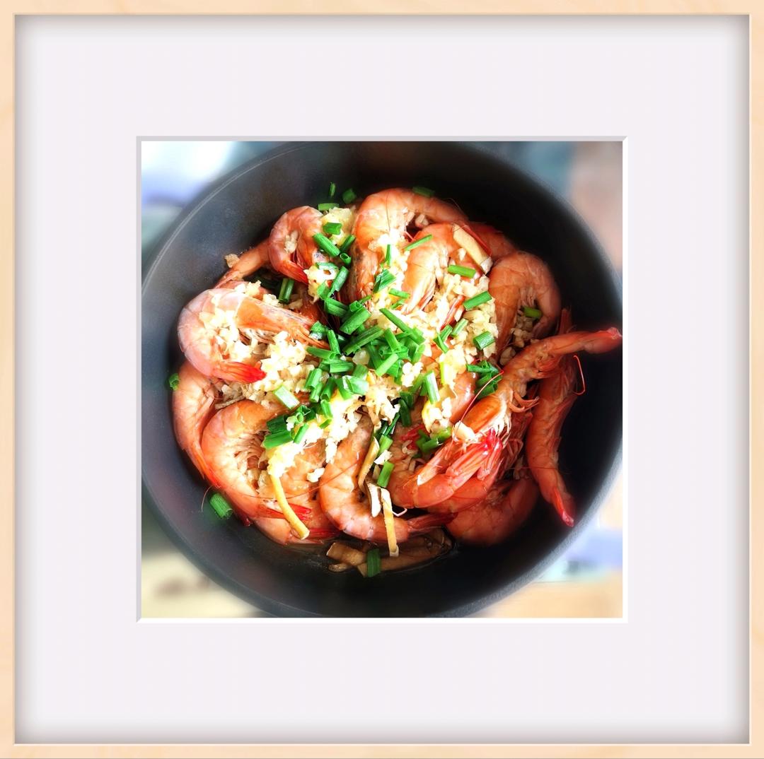 蒜蓉铁板虾