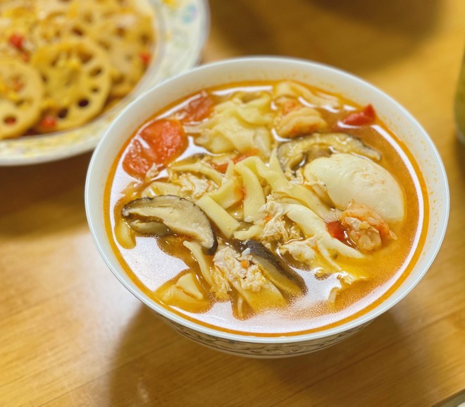【手擀面(碱面)的做法步骤图,怎么做好吃】吉祥花戒指_下厨房