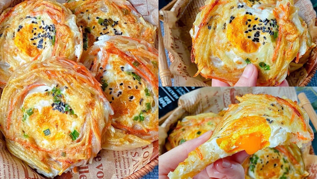 早餐—土豆丝鸡蛋饼的做法