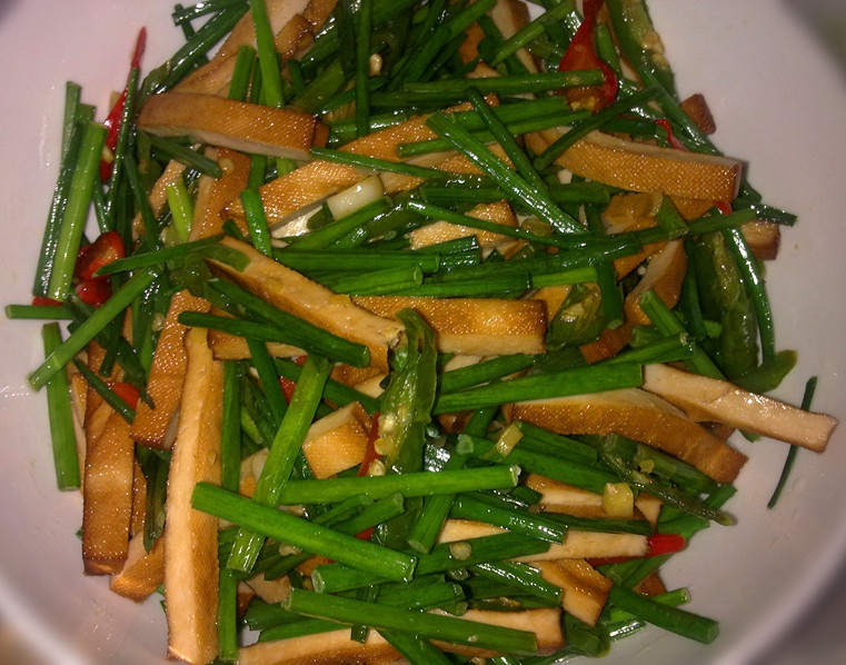 韭菜炒香干