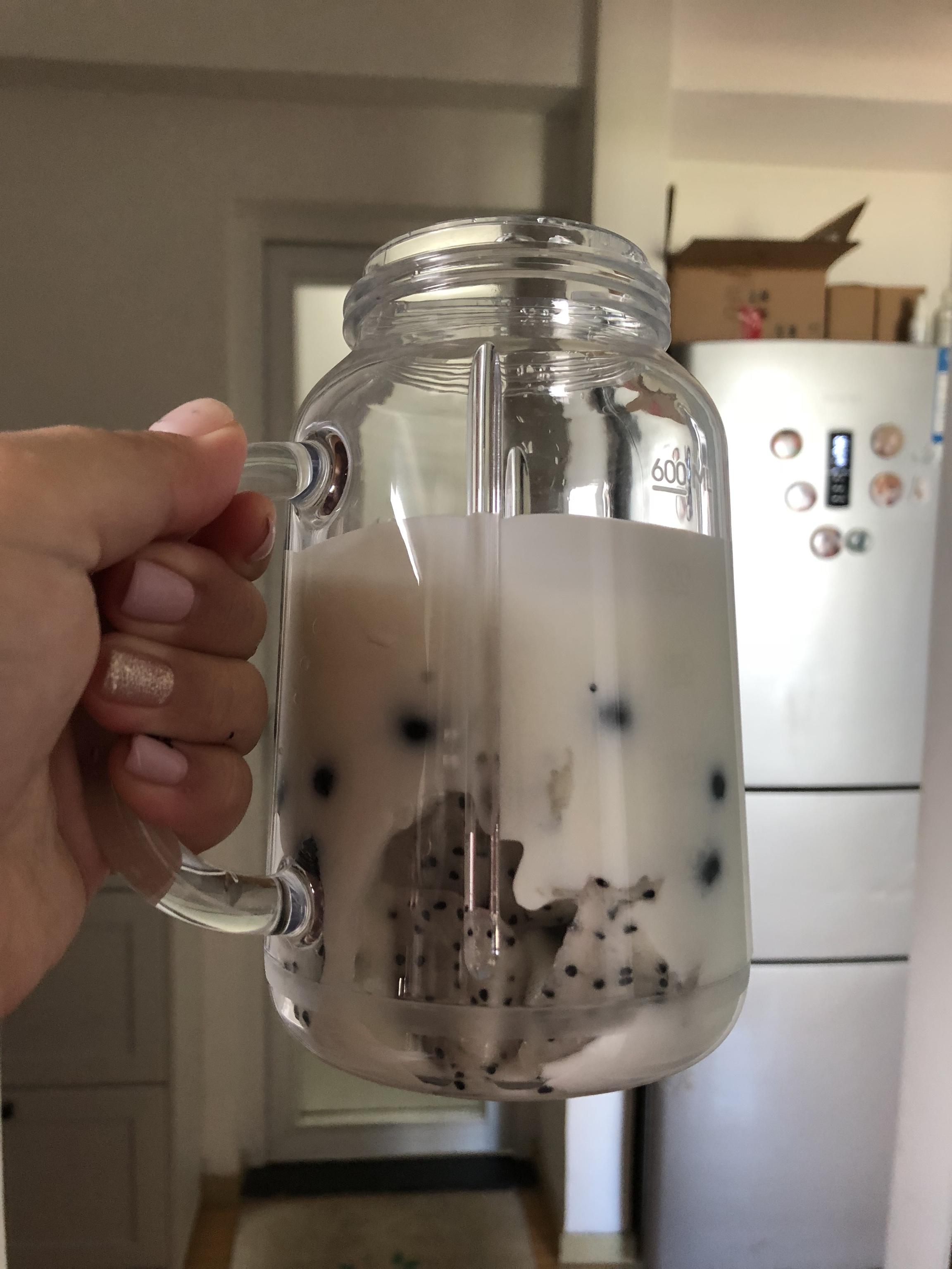 减脂果汁搭配-低脂蓝莓火龙果酸奶