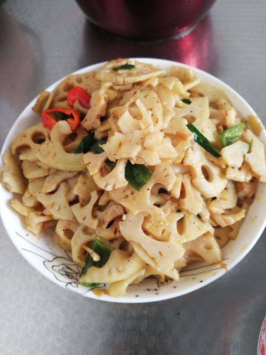 清炒藕片