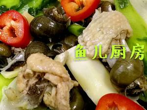 酸笋田螺清汤鸡──“鱼儿厨房”私房菜的做法 步骤5