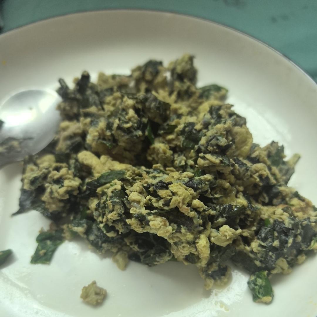 紫苏叶炒鸡蛋