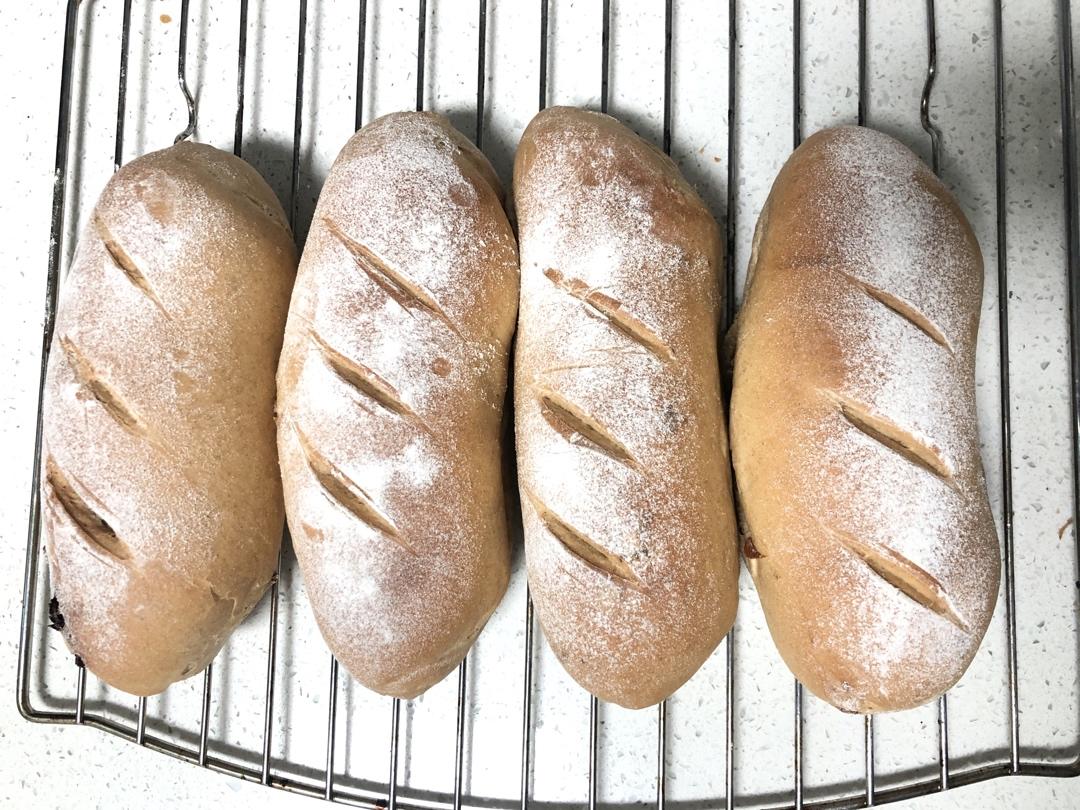 全麦红糖桂圆软欧包