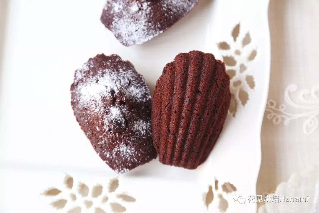 花见烘焙Hanami——巧克力甘纳许玛德琳贝壳型蛋糕食谱