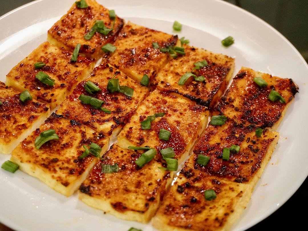 香辣孜然烤豆腐（烤箱版）