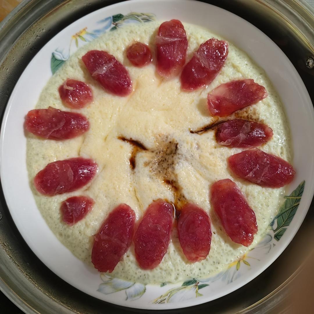 腊肠蒸蛋