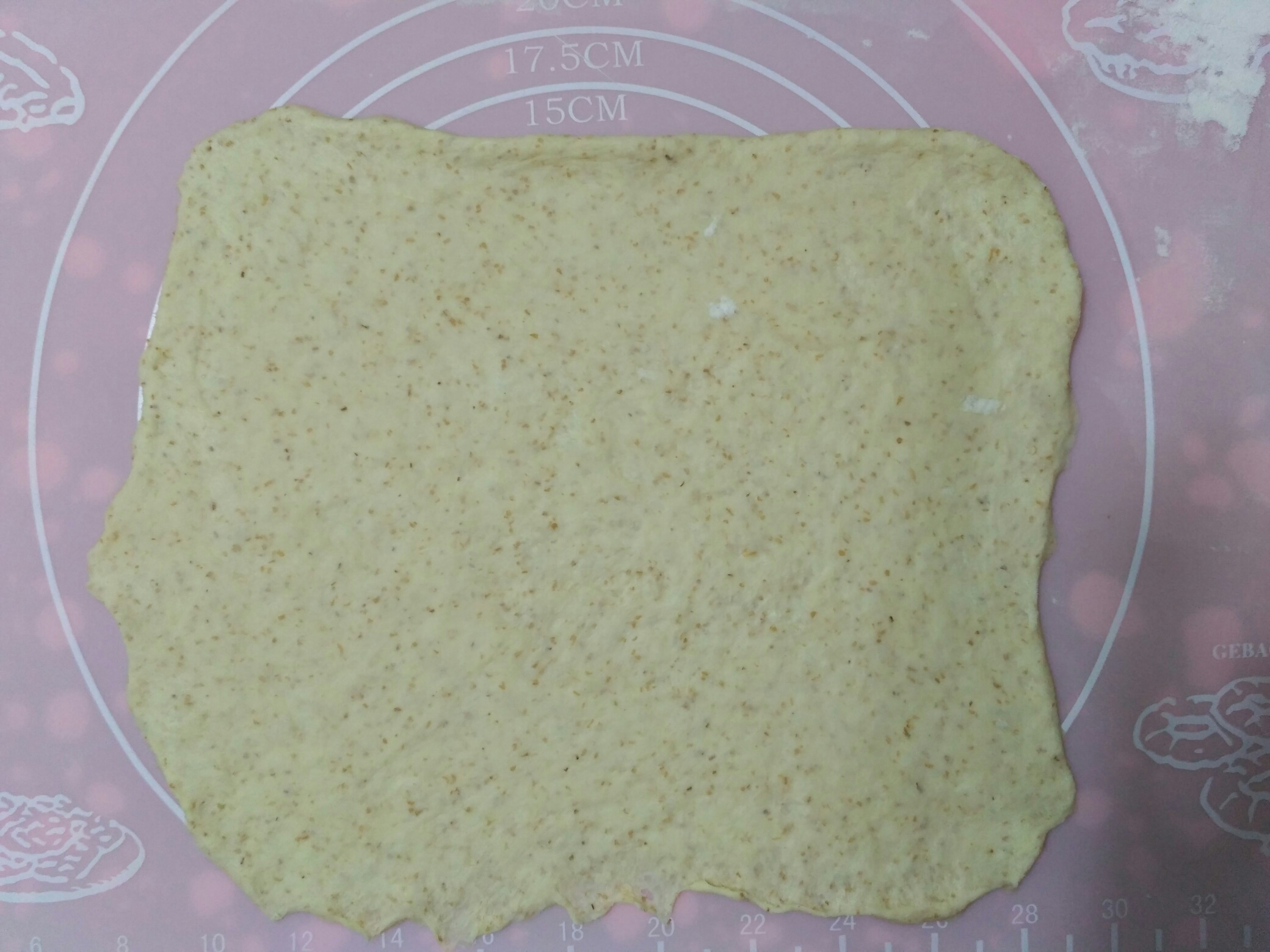 【减脂增肌】全麦芝麻酱果干面包卷(无糖无油)（液种）的做法 步骤2